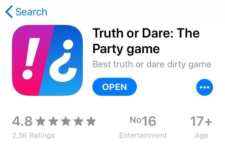 truth or dare app examples