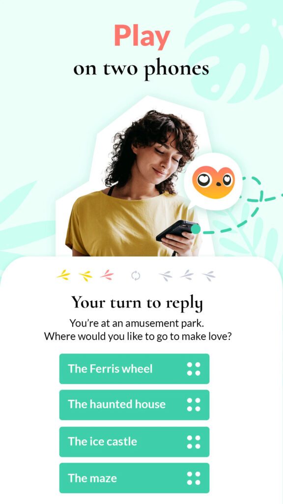 Answer the couple quiz with the LovBirdz application and its fun questions to ask your boyfriend